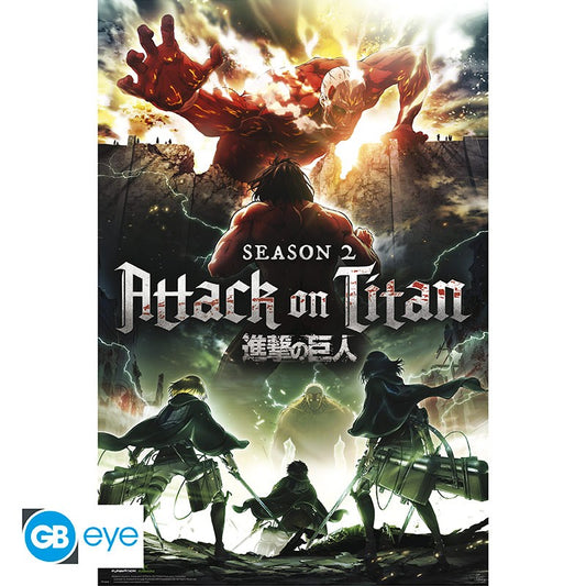 Poster Attack On Titan Key Art titans S2 91X61 Cm