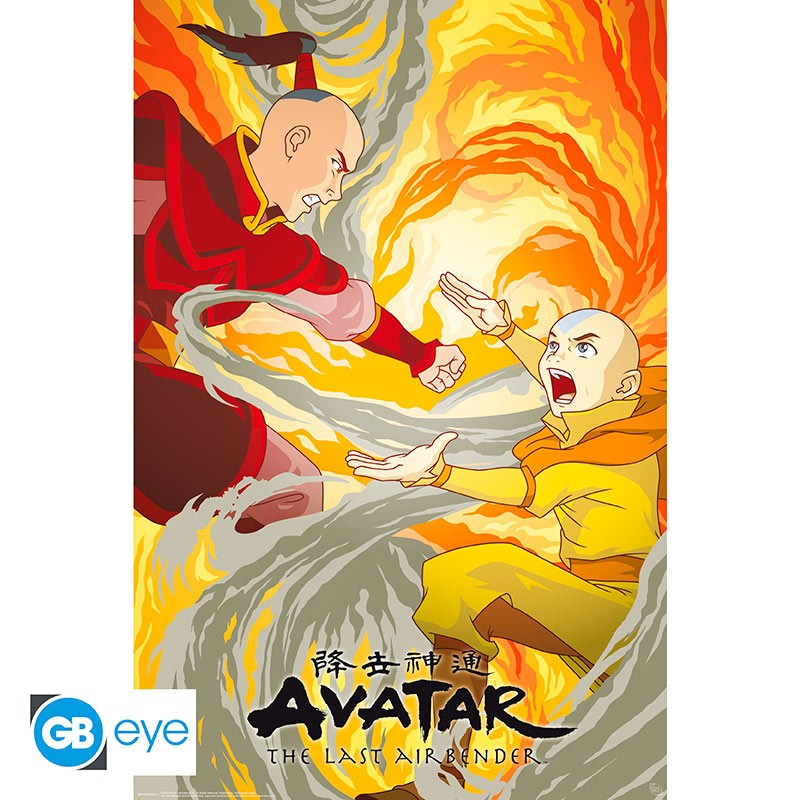 Póster Avatar Aang vs. Zuko Póster 91.5 x 61 cm