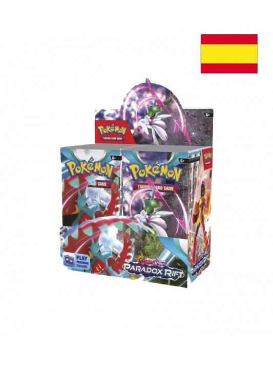 Sobre de 10 cartas Pokémon TCG Escarlata y Purpura Brecha Paradójica Español.