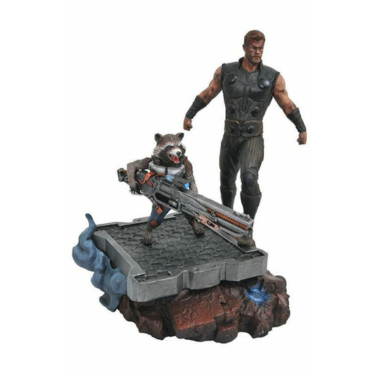 Figura Thor y Rocket Los Vengadores Infinity War Resina