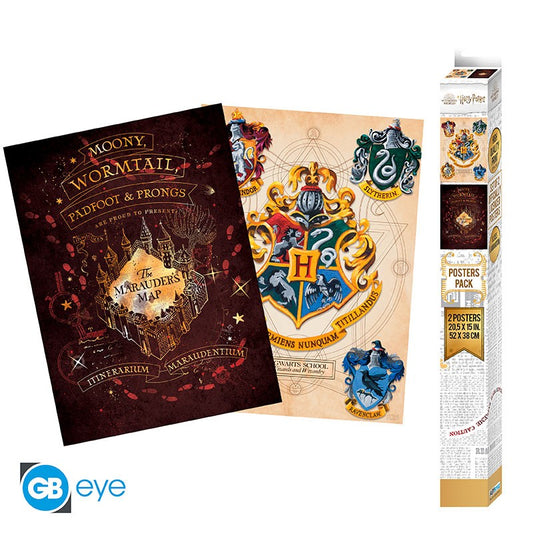 HARRY POTTER SET 2 POSTERS MAPA MERODEADOR