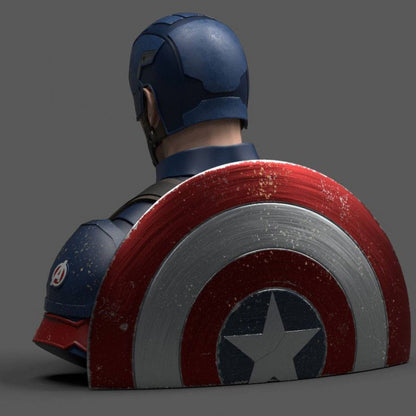 HUCHA BUSTO CAPITAN AMERICA AVENGERS END GAME 20CM