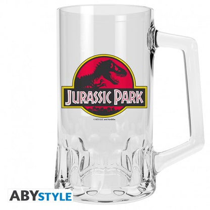 Jarra logo Jurassic Park de cristal