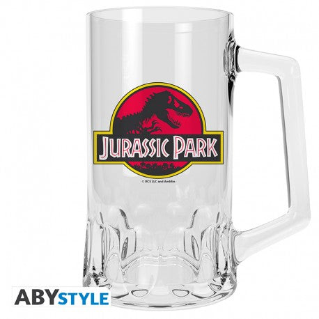 Jarra logo Jurassic Park de cristal