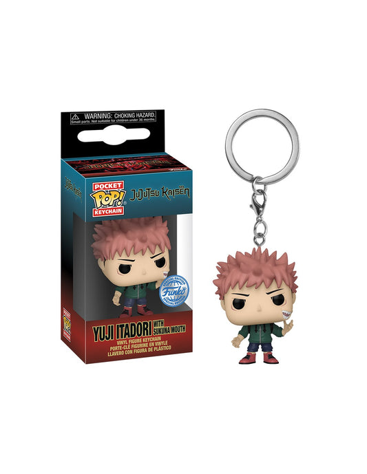 Llavero Pop Yuji Itadori con Boca de Sukuna. Jujutsu Kaisen