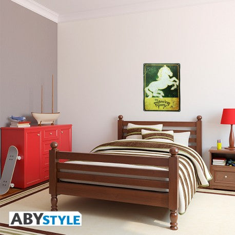 Placa Metálica El Señor De Los Anillos Poni Pisador 28x38 cm