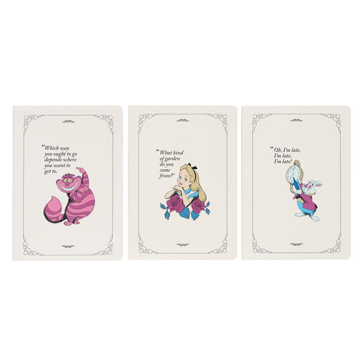 PACK 3 CUADERNOS A5 DISNEY ALICIA EN EL PAIS DE LAS MARAVILLAS