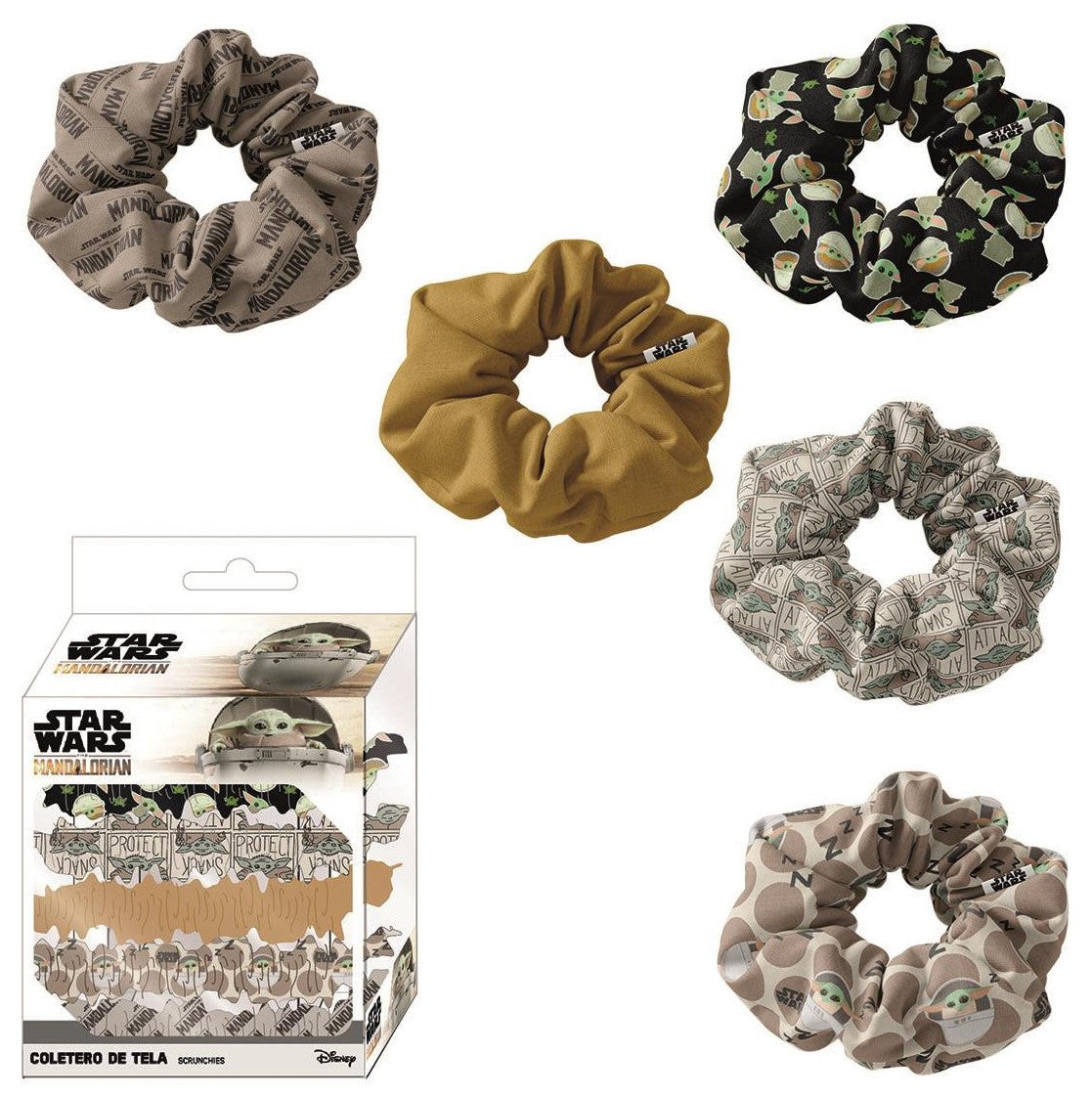 Pack 5 Coletero Baby Yoda Mandalorian