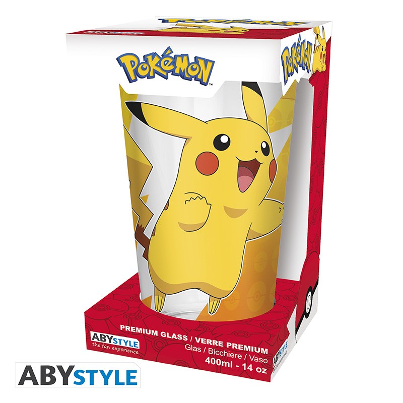 Vaso Pokemon Pikachu Foil Cristal 400 ml