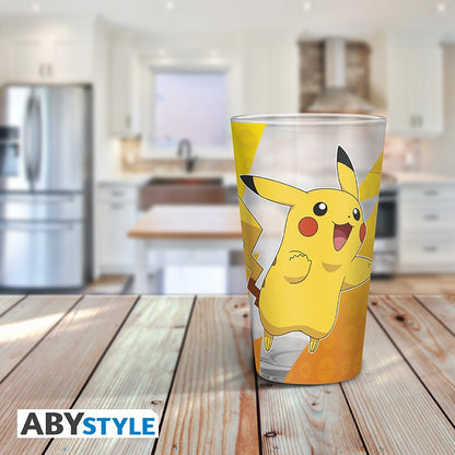 Vaso Pokemon Pikachu Foil Cristal 400 ml
