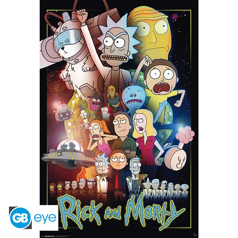 POSTER RICK AND MORTY WARS 61x91cm