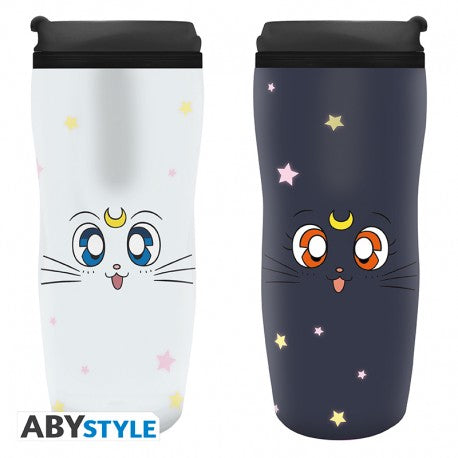 Vaso Termico Sailor Moon Luna y Artemisa 355ml