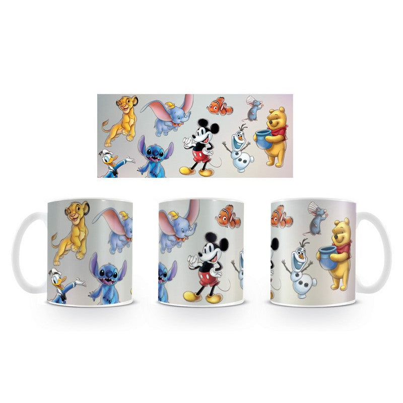 Taza Mix Personajes Disney blanca 315 ml