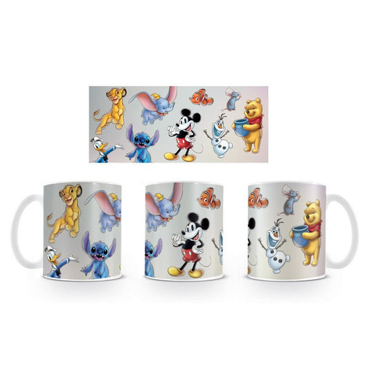 Taza Mix Personajes Disney blanca 315 ml