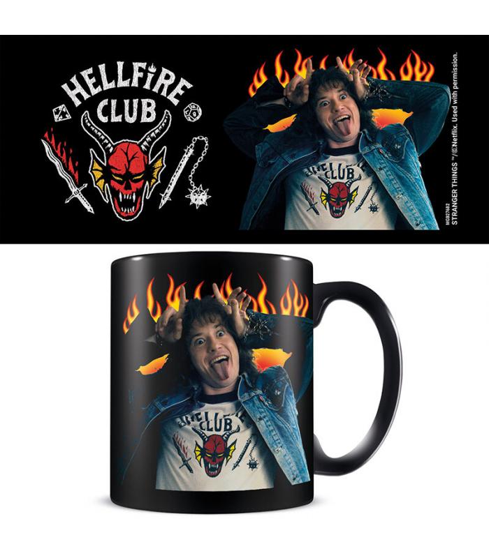 Taza Hellfire Club & Eddie negra 315 ml
