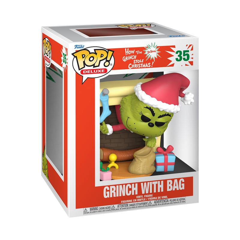 Funko POP Deluxe The Grinch con saco navidad