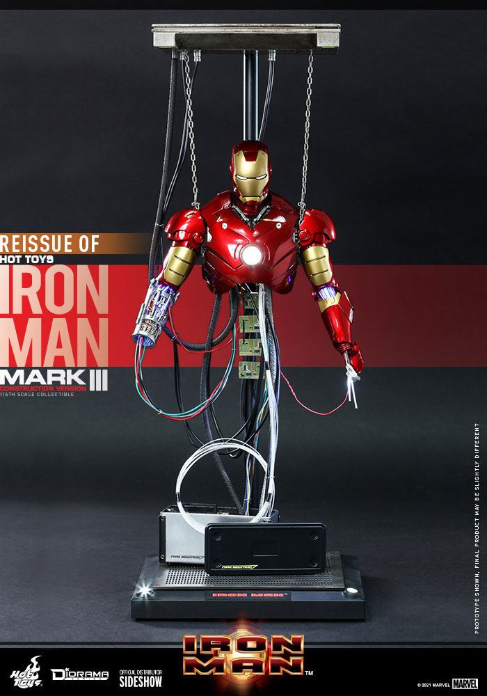 Iron Man Mark Iii Construction Version Hot Toys 39Cm